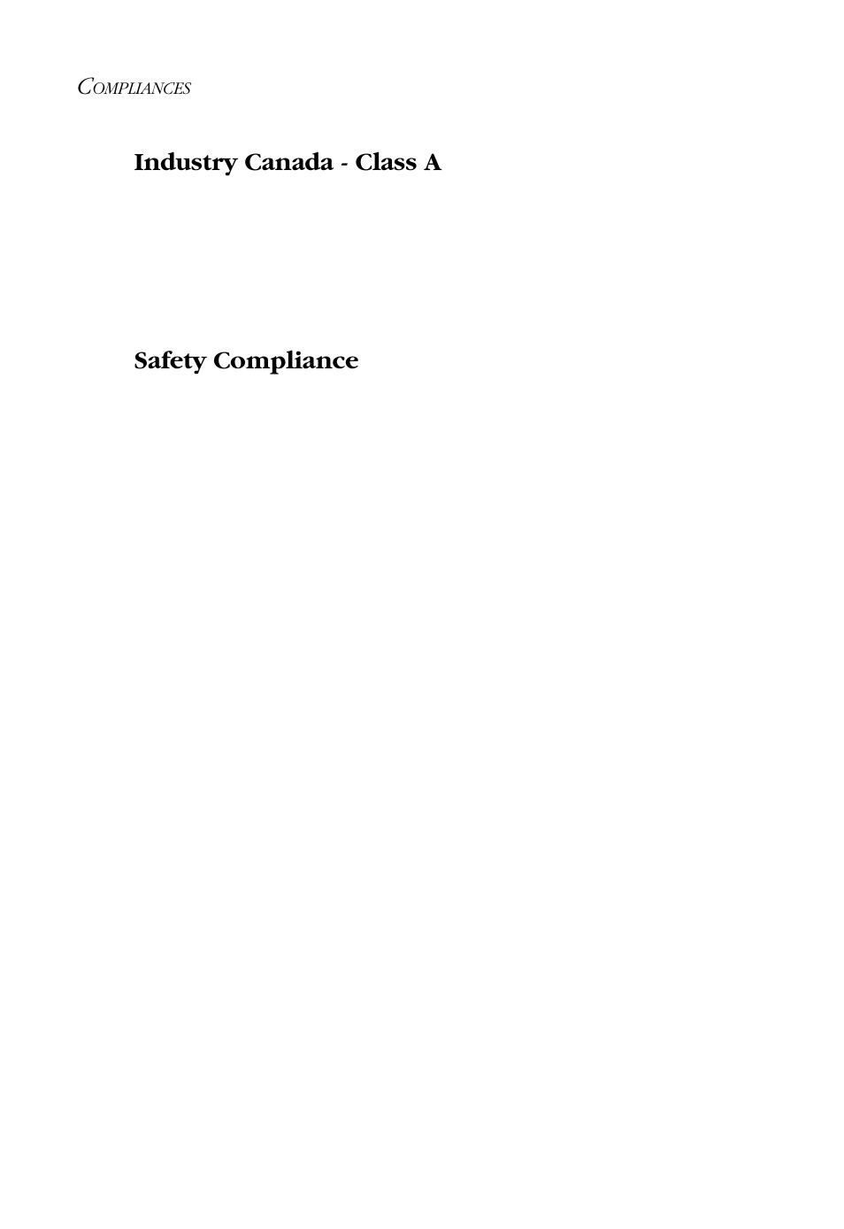 Ii industry canada - class a, Safety compliance | SMC Networks SMC-EZ109DT User Manual | Page 8 / 32