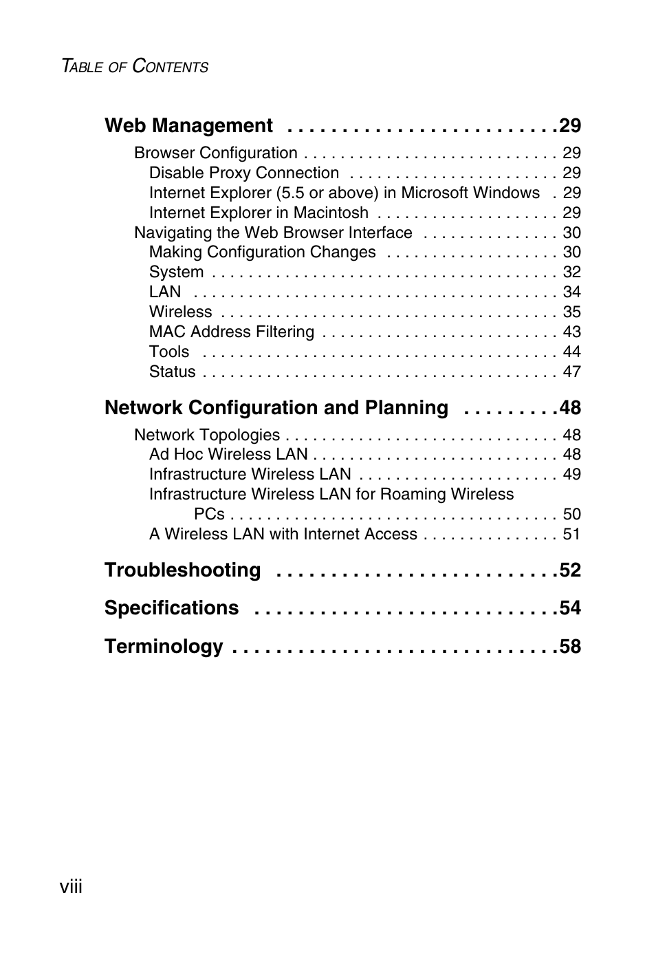 SMC Networks SMC2870W User Manual | Page 12 / 74