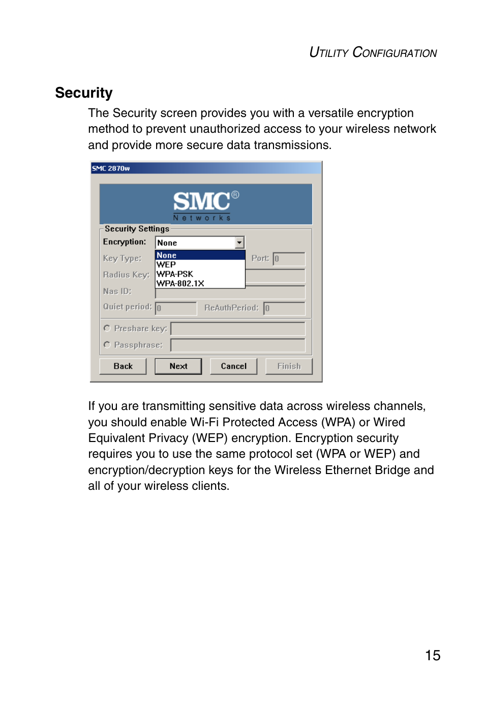 Security | SMC Networks SMC2870W User Manual | Page 27 / 74