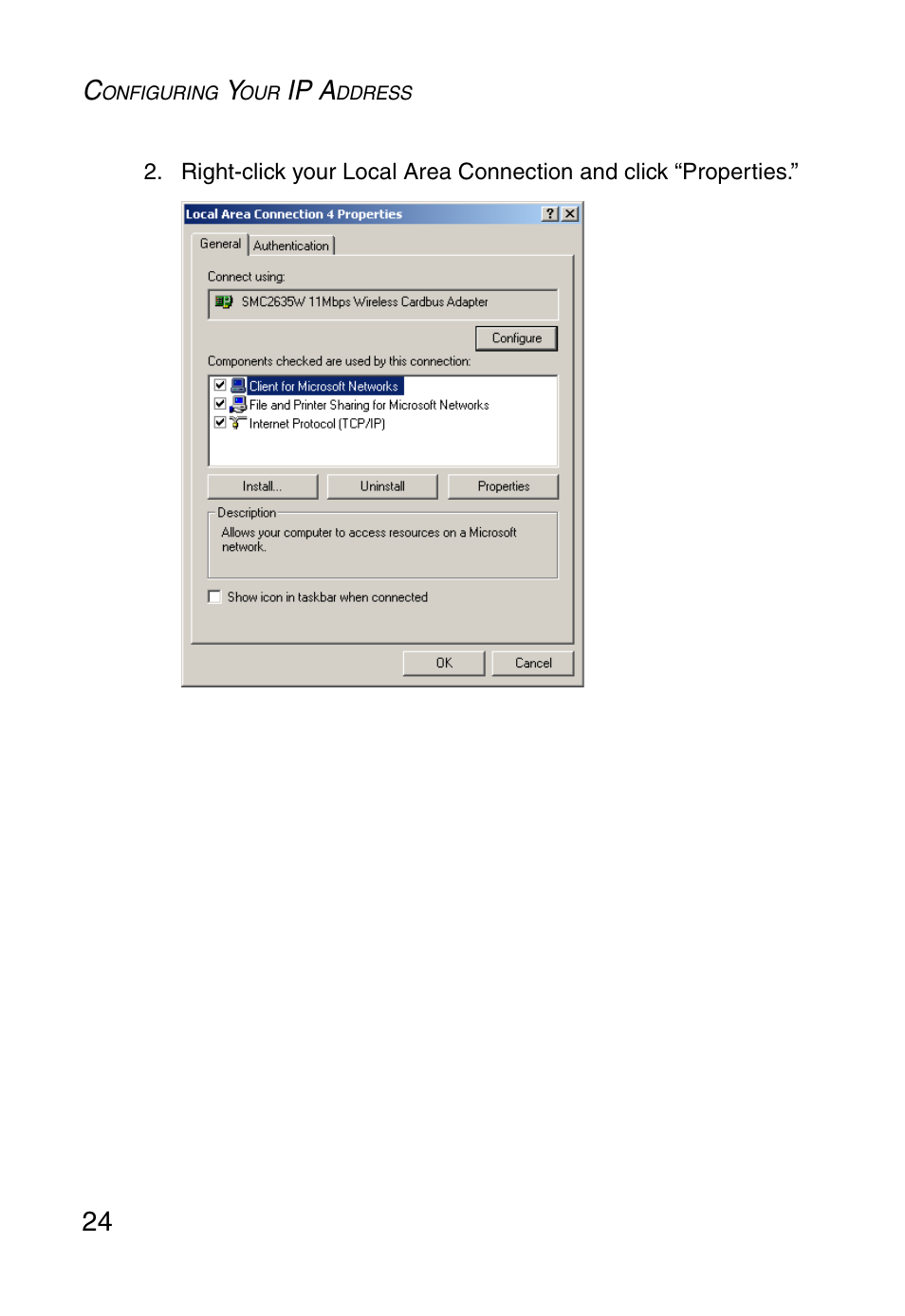 Ip a | SMC Networks SMC2870W User Manual | Page 36 / 74