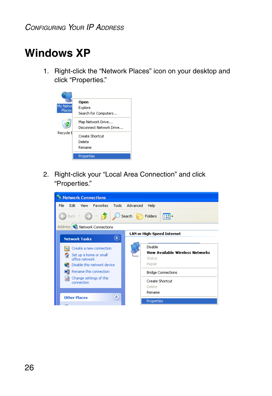 Windows xp | SMC Networks SMC2870W User Manual | Page 38 / 74