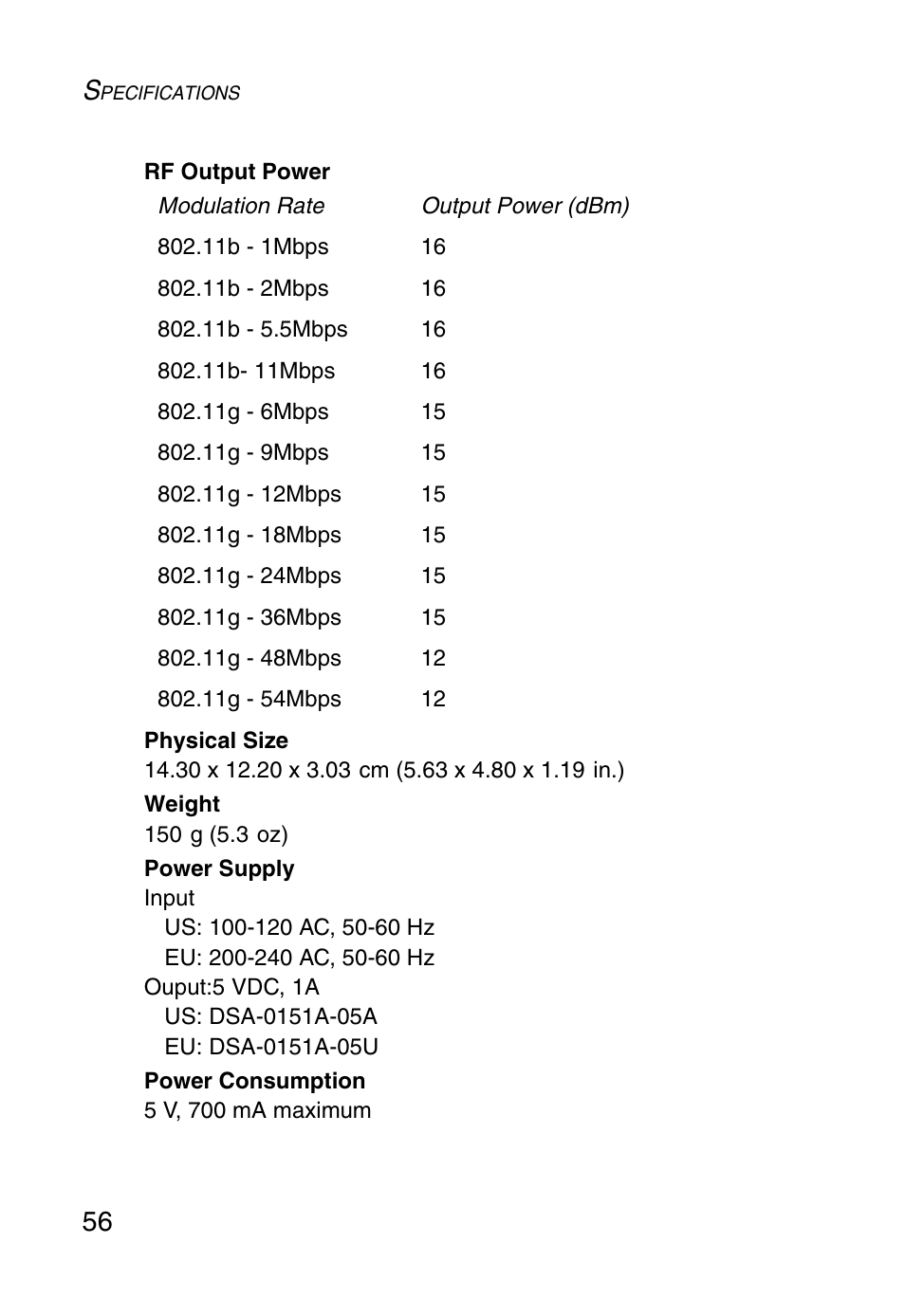 SMC Networks SMC2870W User Manual | Page 68 / 74