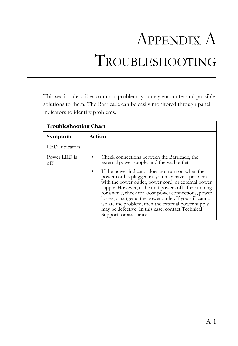 Appendix a troubleshooting, Ppendix, Roubleshooting | SMC Networks SMCWBR14S-N2 User Manual | Page 123 / 136