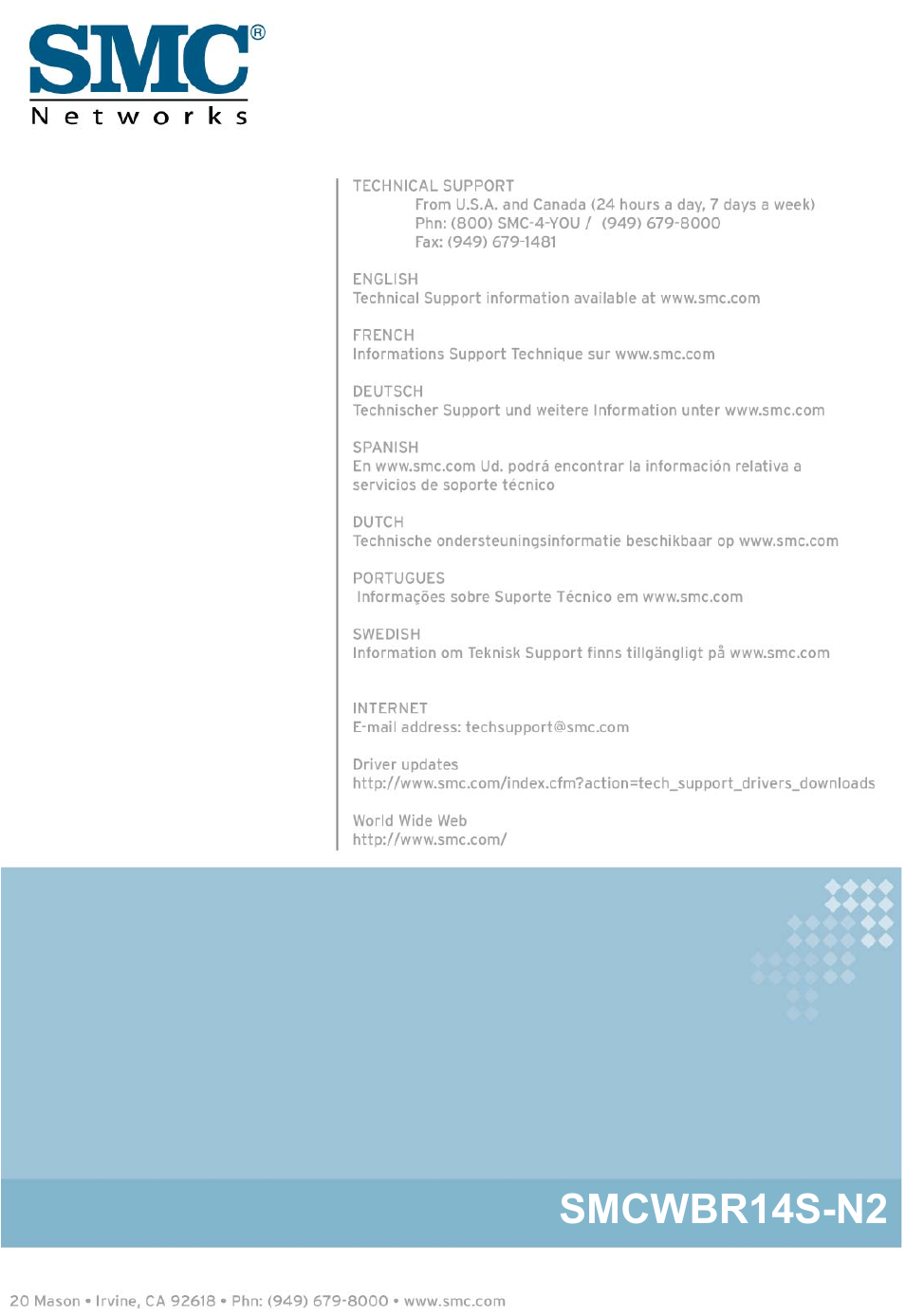 SMC Networks SMCWBR14S-N2 User Manual | Page 136 / 136