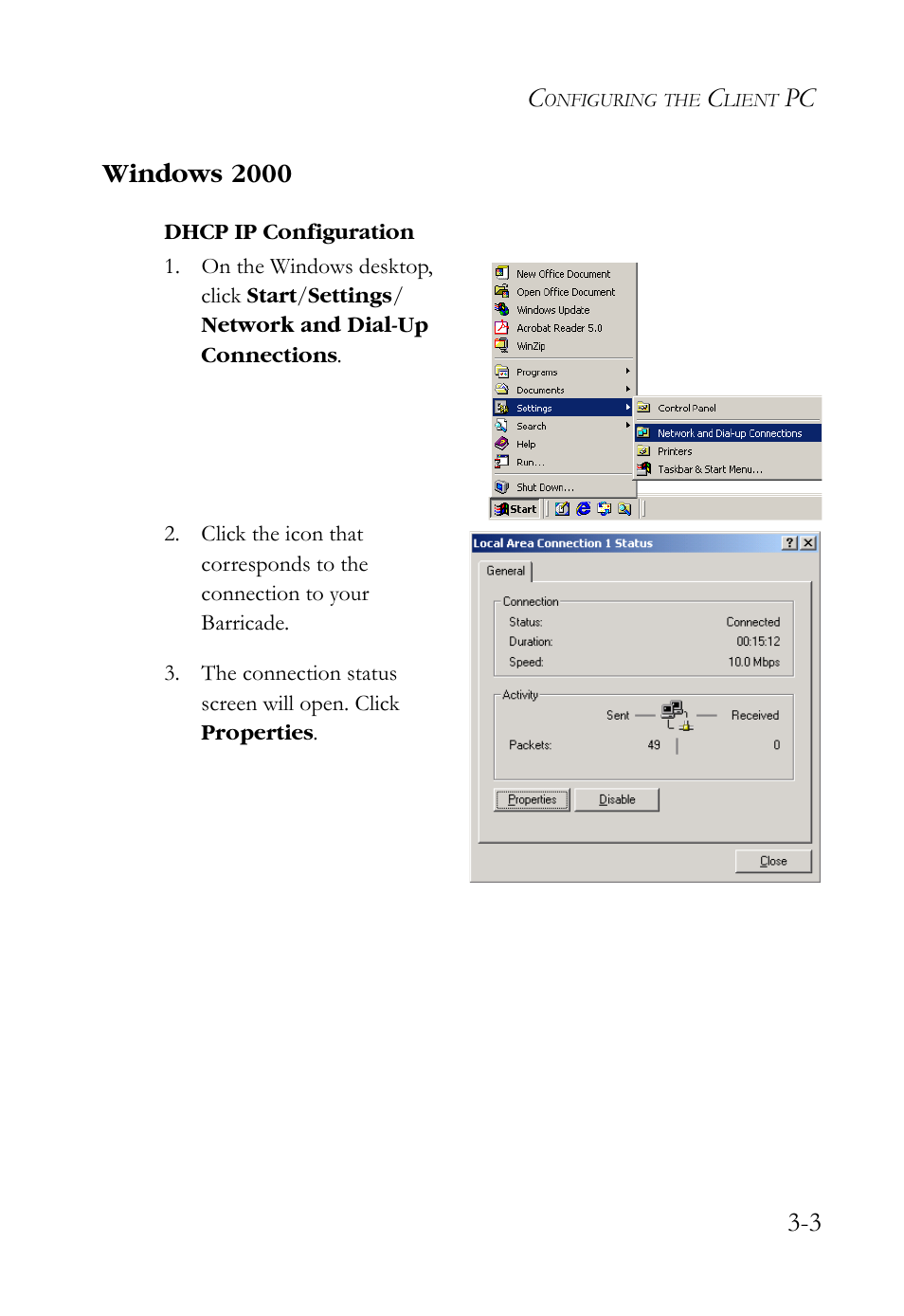 Windows 2000, Windows 2000 -3 | SMC Networks SMCWBR14S-N2 User Manual | Page 37 / 136