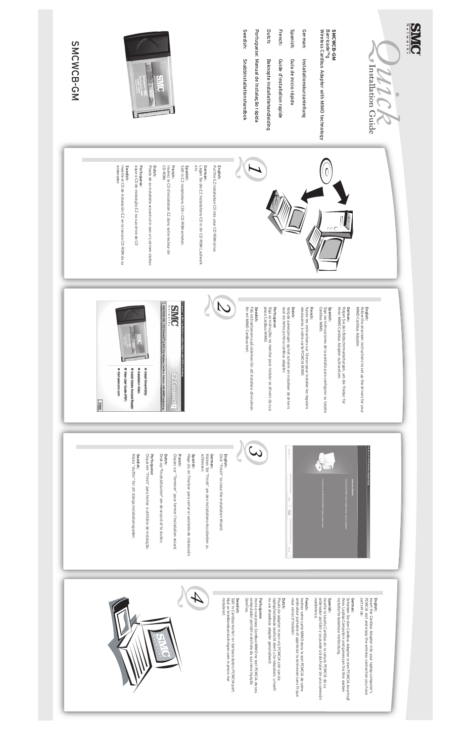 SMC Networks SMC EZ Connect g MIMO Wireless Cardbus Adapter SMCWCB-GM User Manual | 2 pages