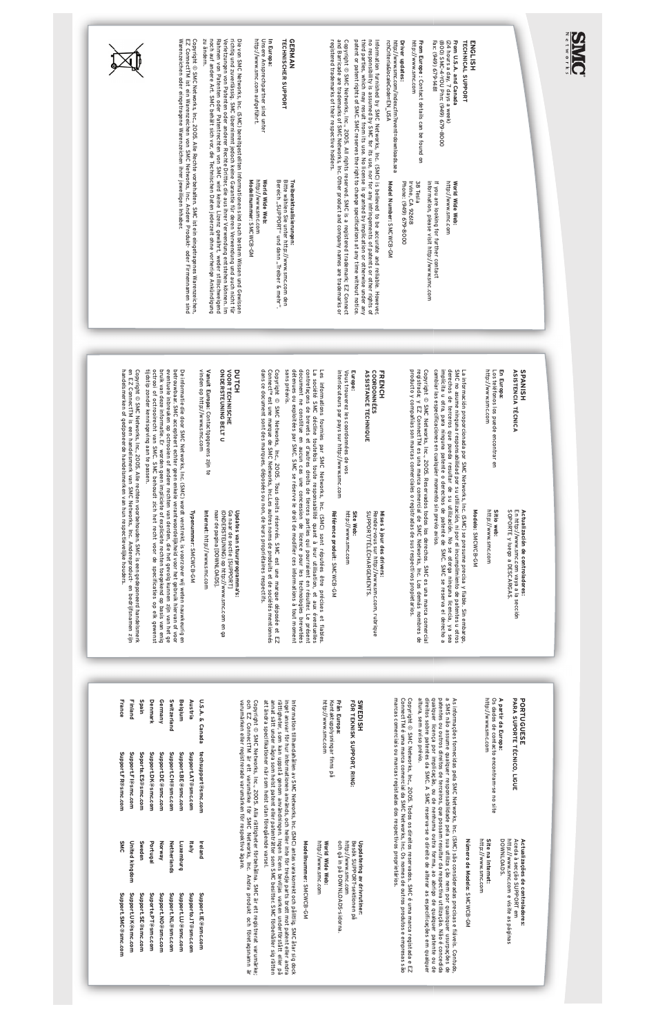 SMC Networks SMC EZ Connect g MIMO Wireless Cardbus Adapter SMCWCB-GM User Manual | Page 2 / 2