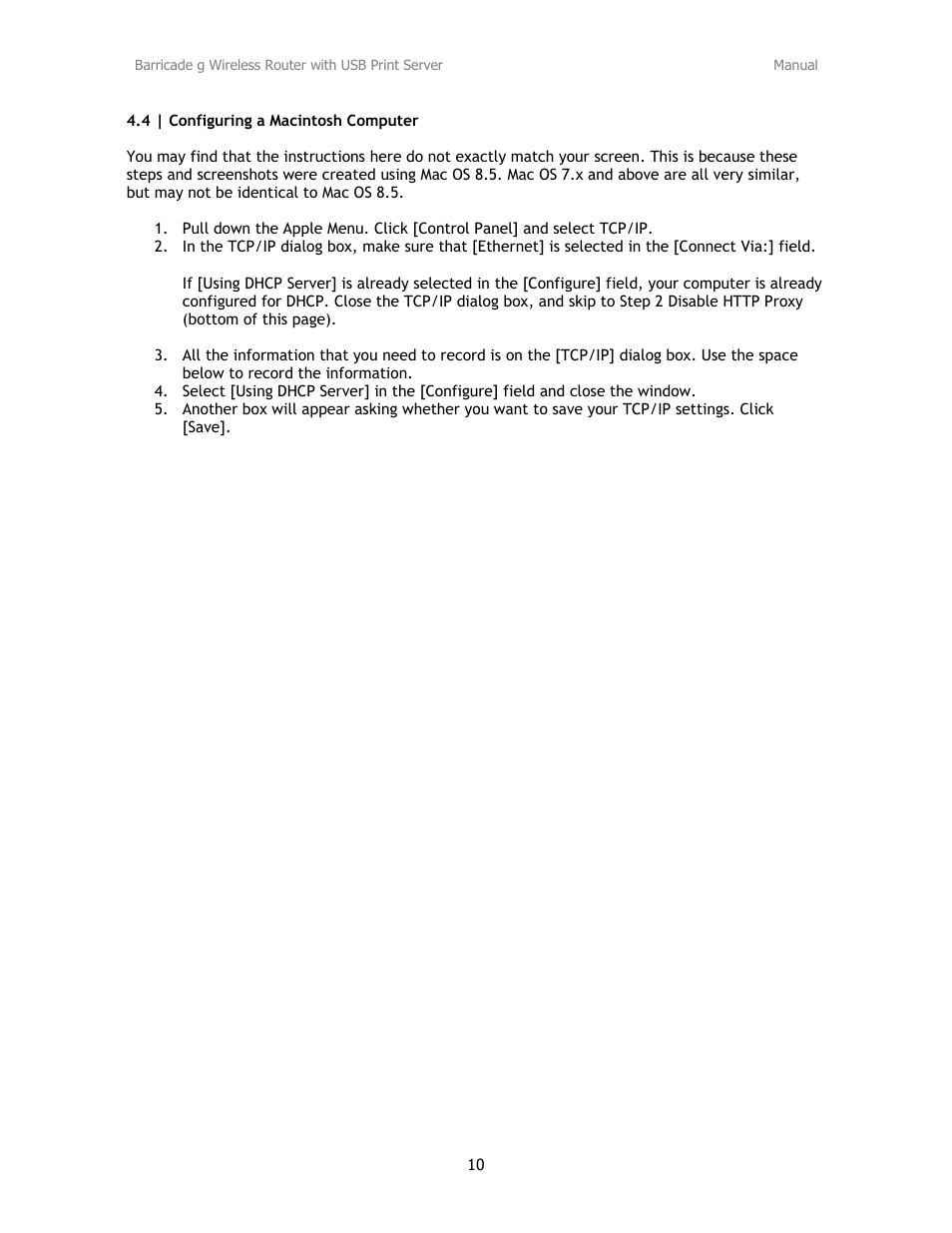 SMC Networks Barricade SMC2804WBRP-G User Manual | Page 10 / 70