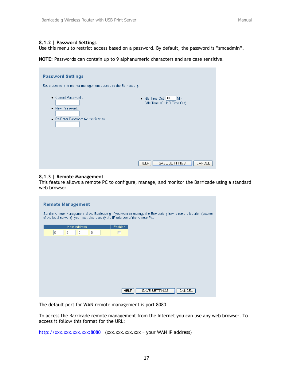 SMC Networks Barricade SMC2804WBRP-G User Manual | Page 17 / 70