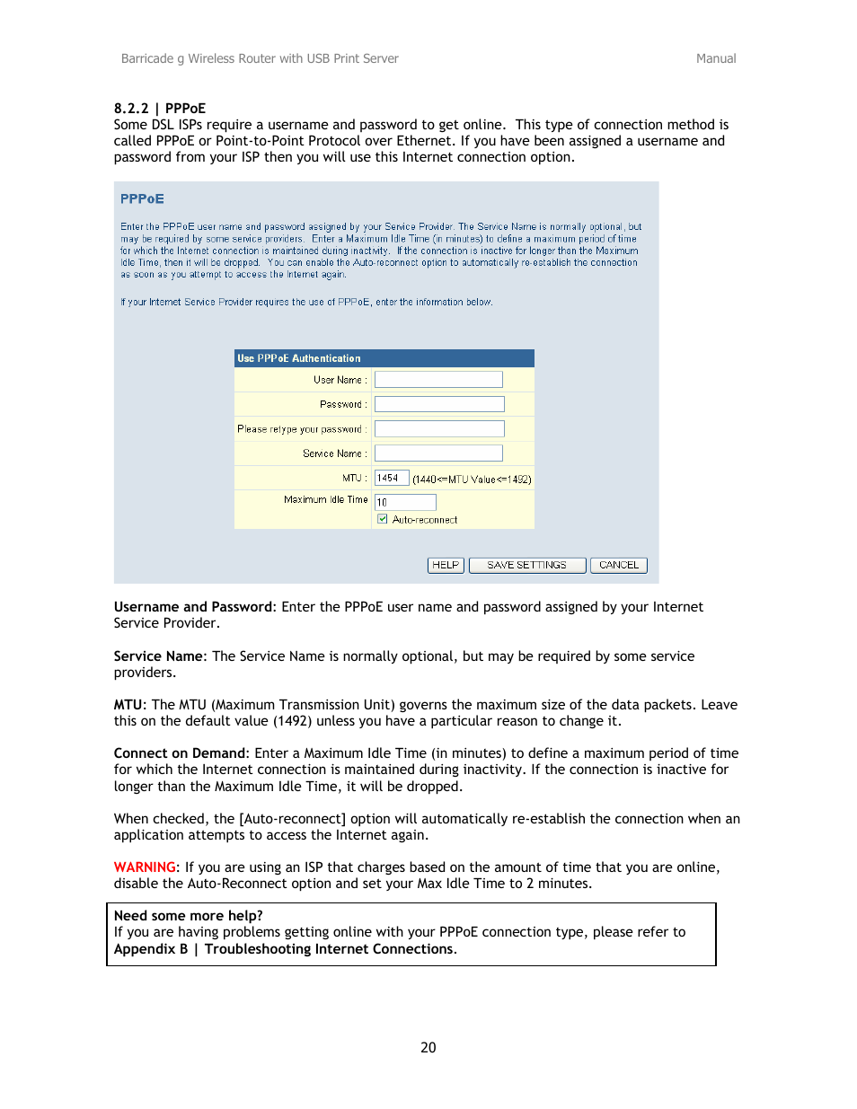 SMC Networks Barricade SMC2804WBRP-G User Manual | Page 20 / 70