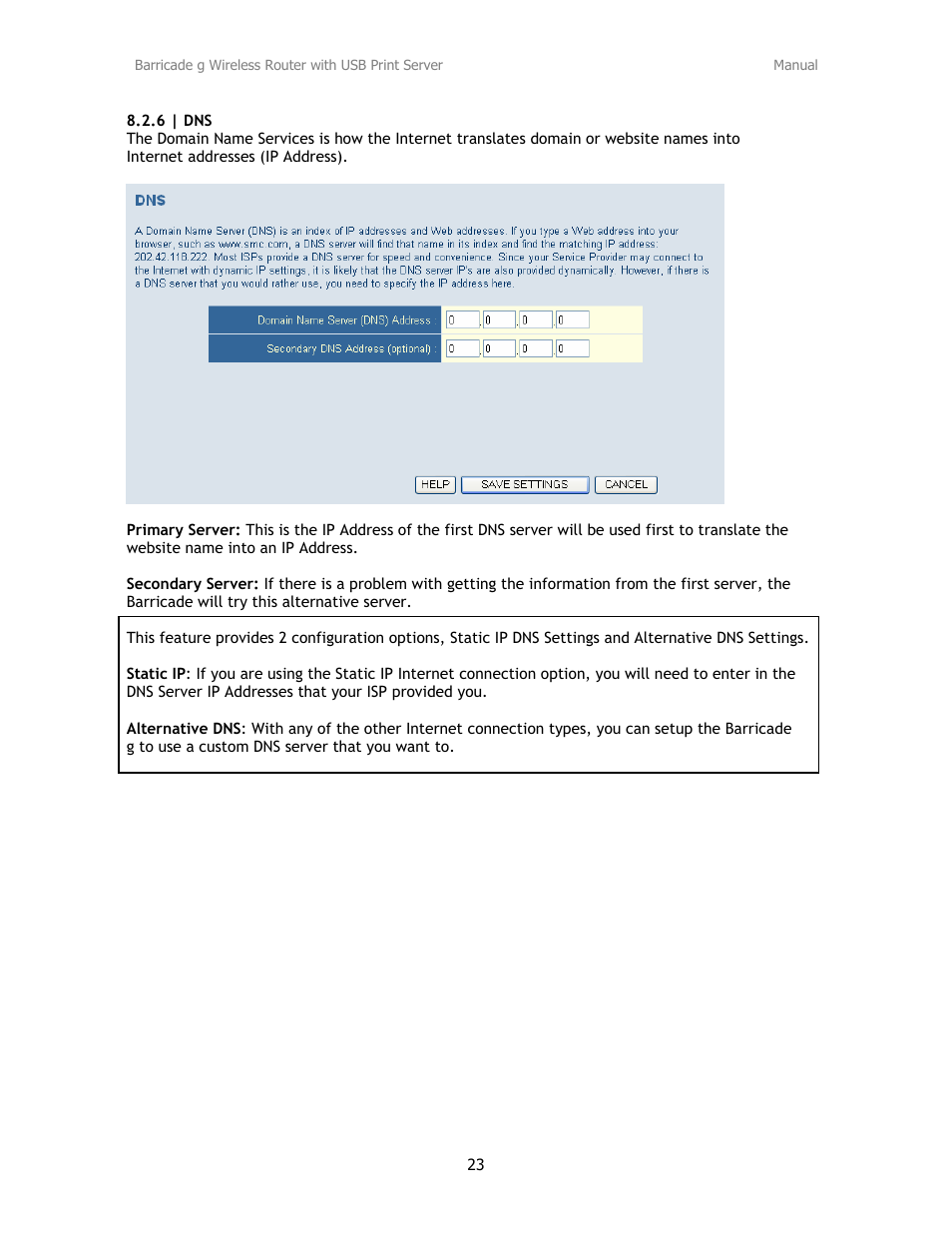 SMC Networks Barricade SMC2804WBRP-G User Manual | Page 23 / 70