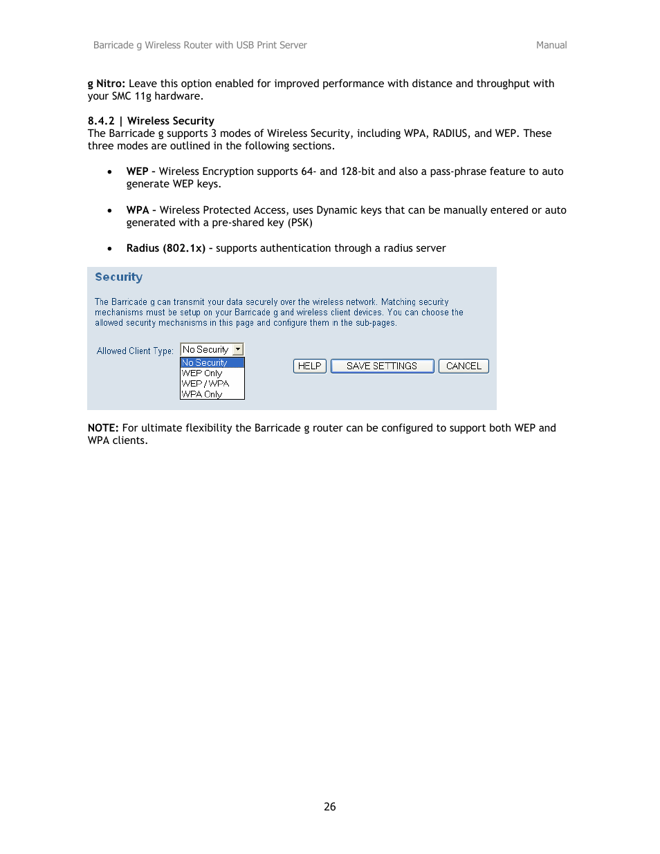 SMC Networks Barricade SMC2804WBRP-G User Manual | Page 26 / 70