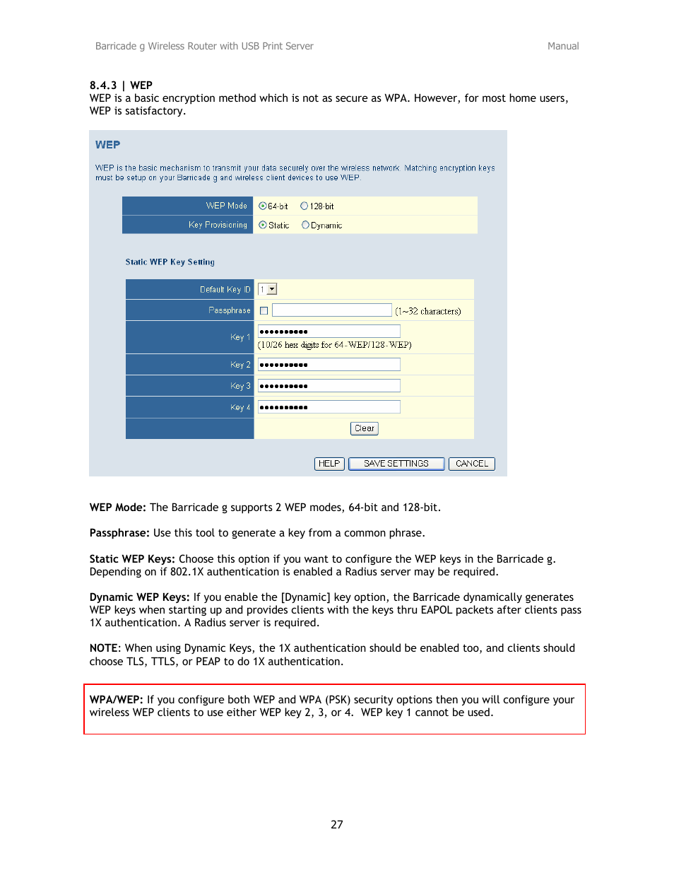 SMC Networks Barricade SMC2804WBRP-G User Manual | Page 27 / 70