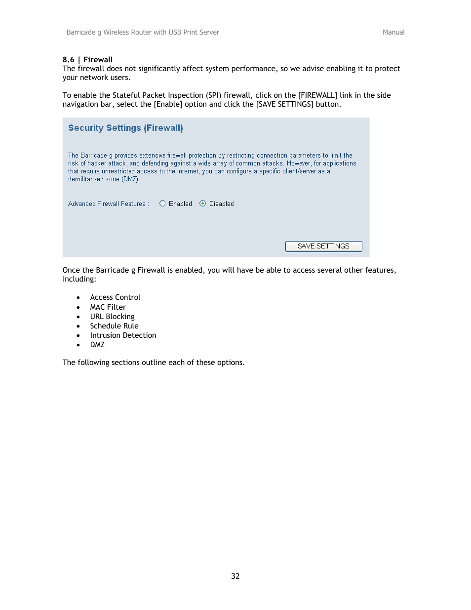 SMC Networks Barricade SMC2804WBRP-G User Manual | Page 32 / 70