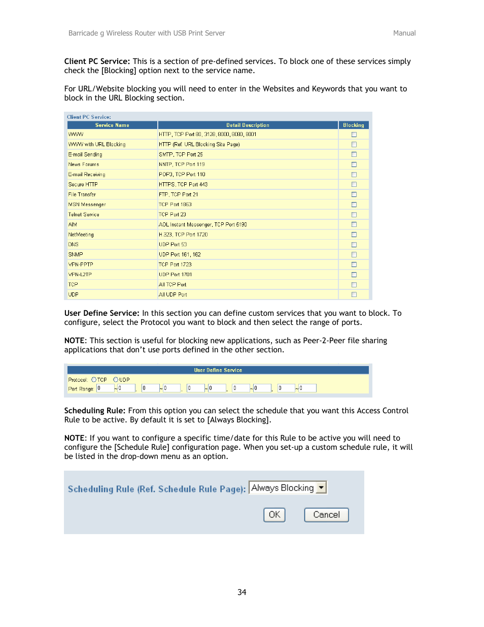 SMC Networks Barricade SMC2804WBRP-G User Manual | Page 34 / 70