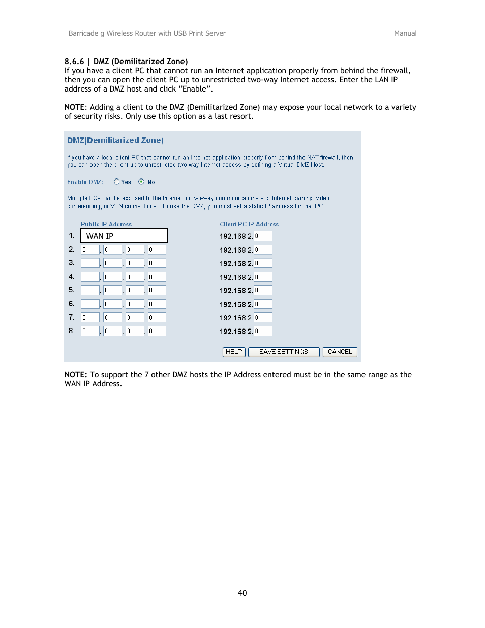 SMC Networks Barricade SMC2804WBRP-G User Manual | Page 40 / 70