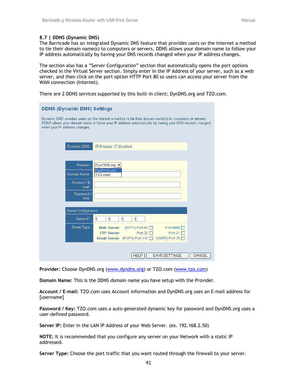 SMC Networks Barricade SMC2804WBRP-G User Manual | Page 41 / 70