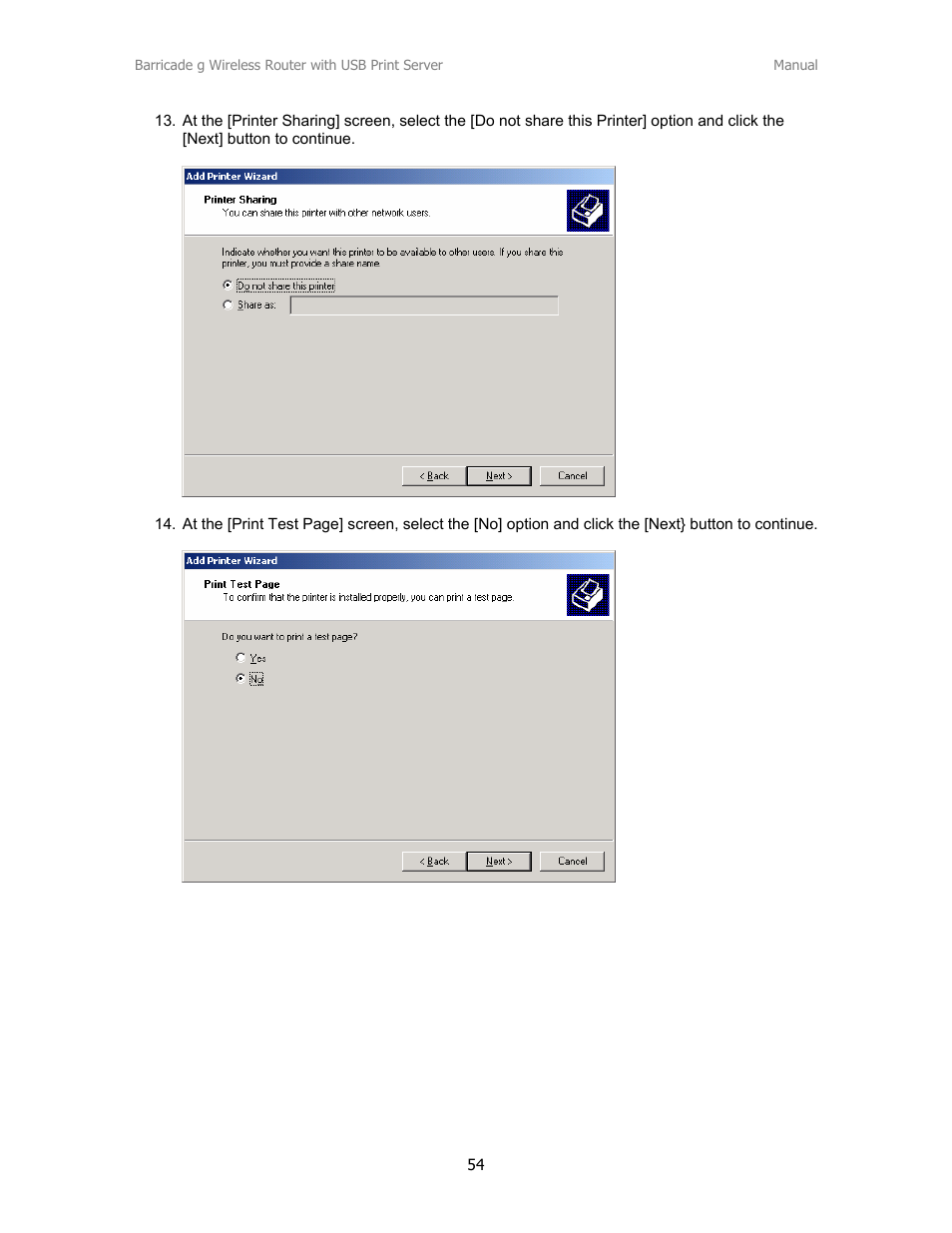 SMC Networks Barricade SMC2804WBRP-G User Manual | Page 54 / 70