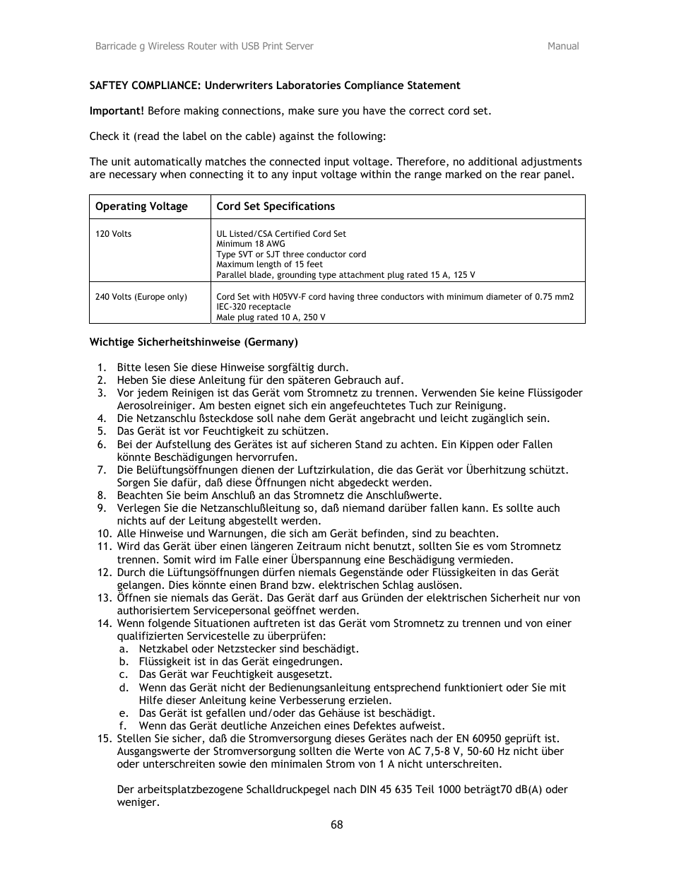 SMC Networks Barricade SMC2804WBRP-G User Manual | Page 68 / 70