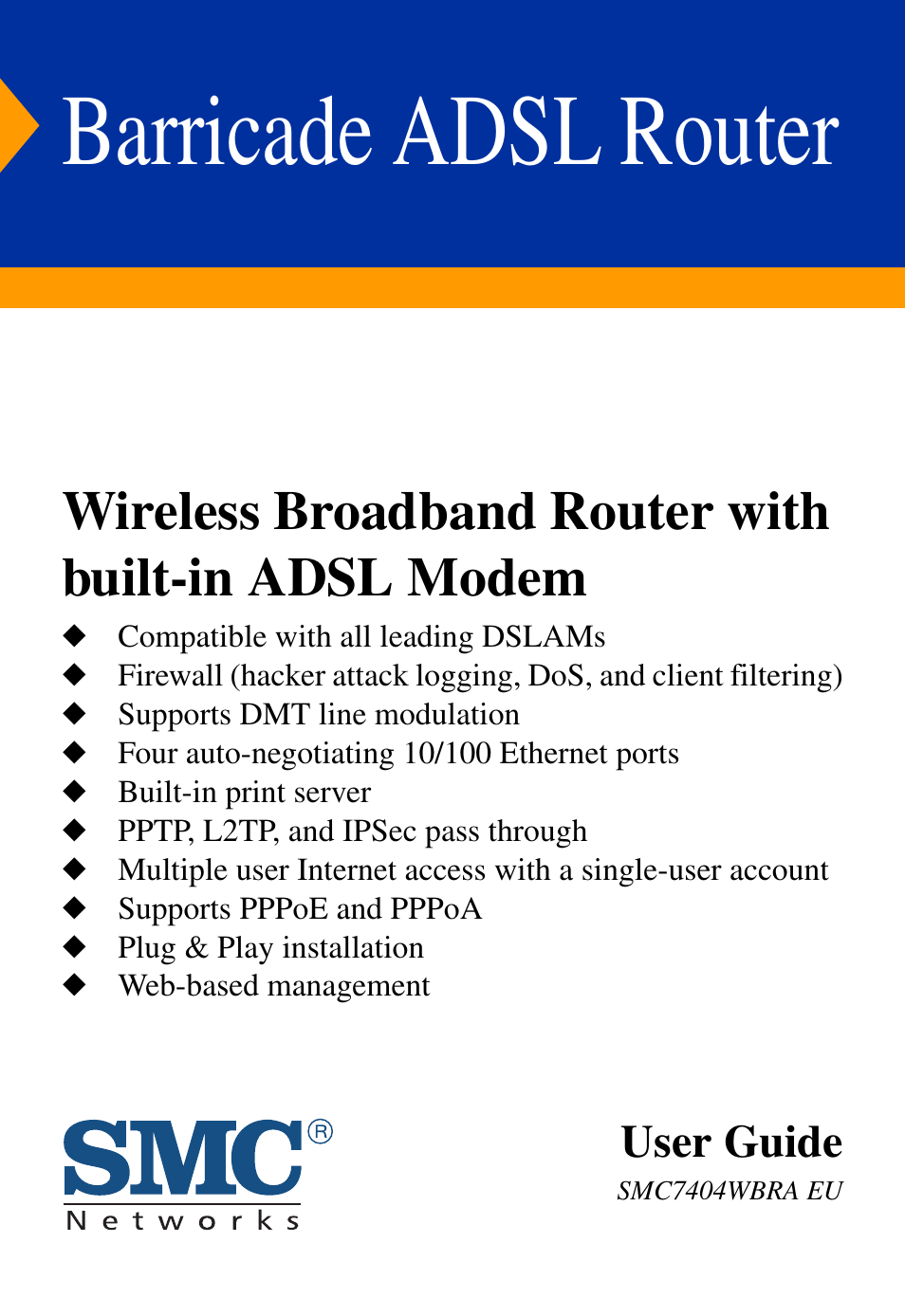 SMC Networks SMC7404WBRA User Manual | 136 pages