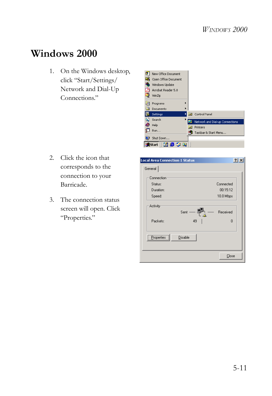 Windows 2000 | SMC Networks SMC7404WBRA User Manual | Page 101 / 136