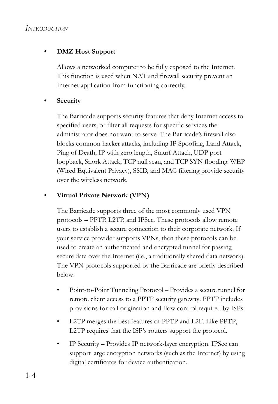 SMC Networks SMC7404WBRA User Manual | Page 18 / 136