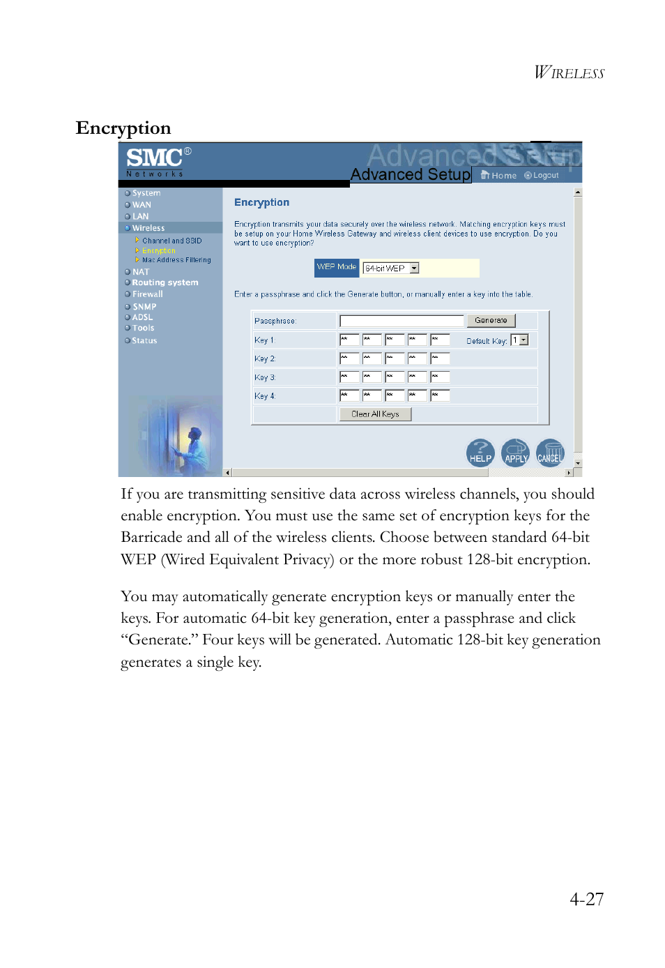 Encryption | SMC Networks SMC7404WBRA User Manual | Page 55 / 136