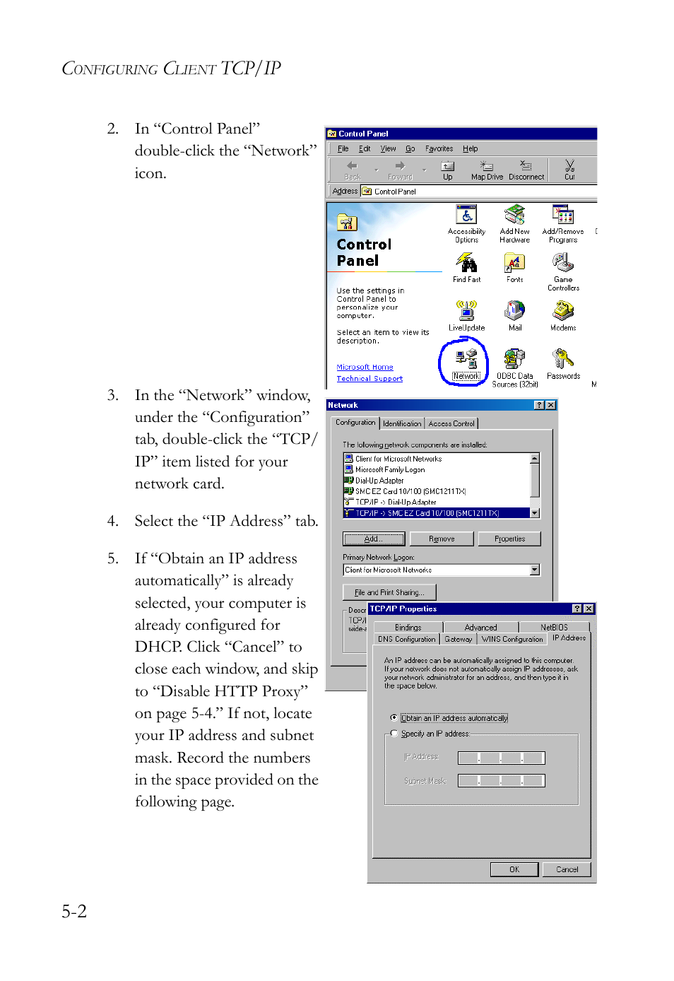 Tcp/ip 5-2 | SMC Networks SMC7404WBRA User Manual | Page 92 / 136