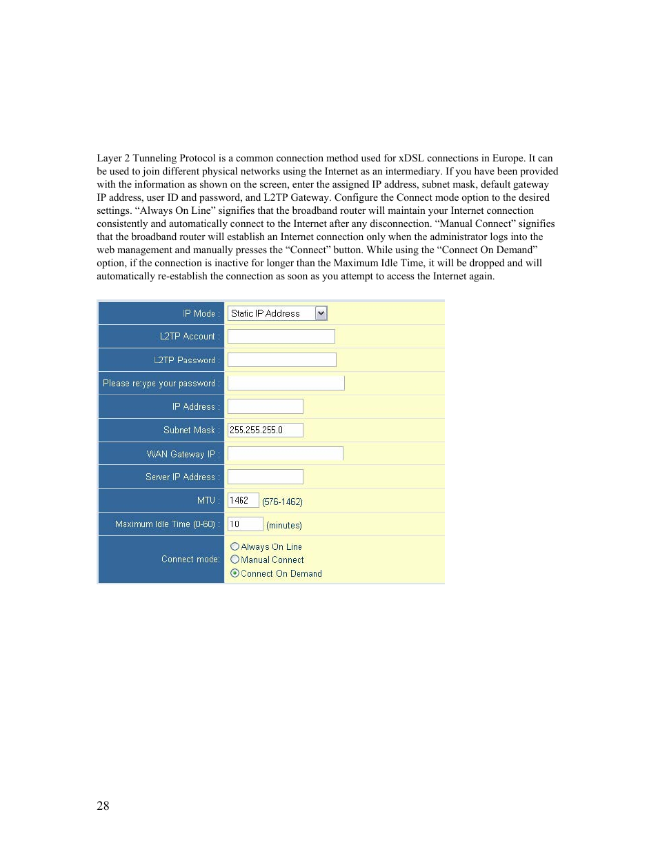 7 l2tp, 7 | l2tp | SMC Networks Barricade SMCBR14UP User Manual | Page 28 / 77