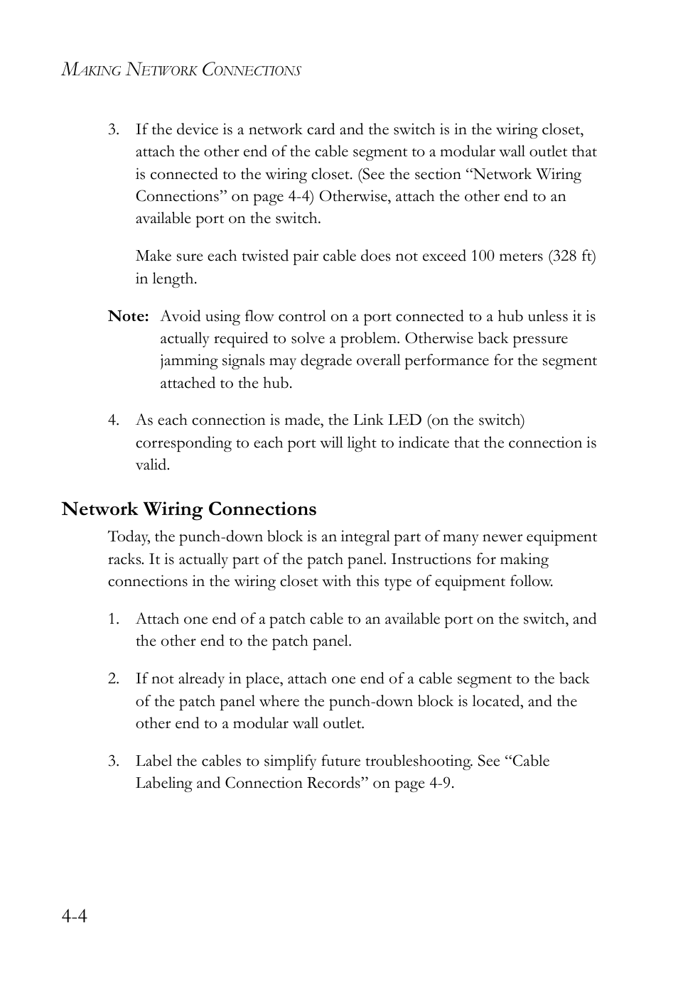 Network wiring connections | SMC Networks SMC TigerStack III SMC6826MPE User Manual | Page 58 / 94