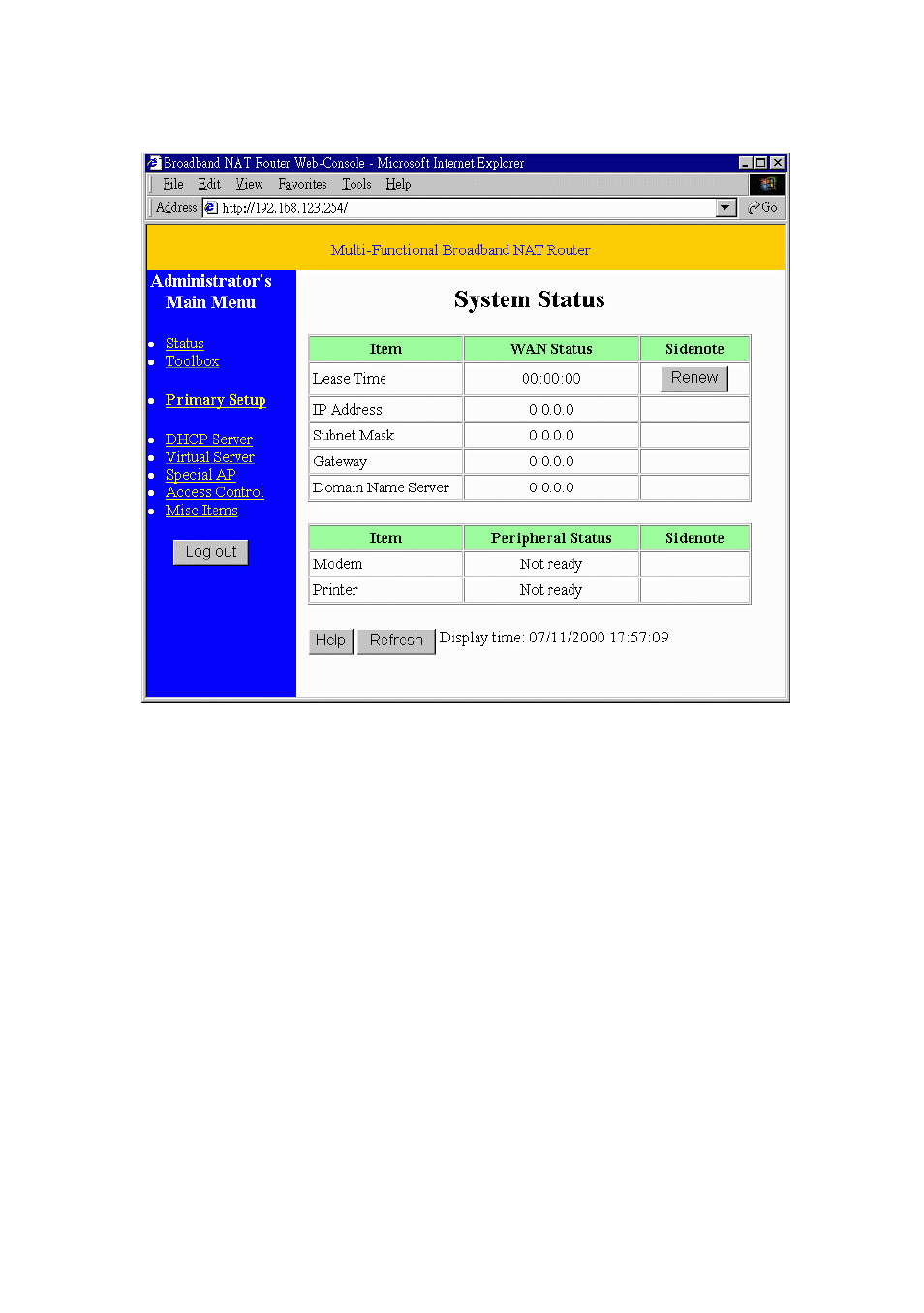 2 status | SMC Networks SMC7004BR User Manual | Page 16 / 37