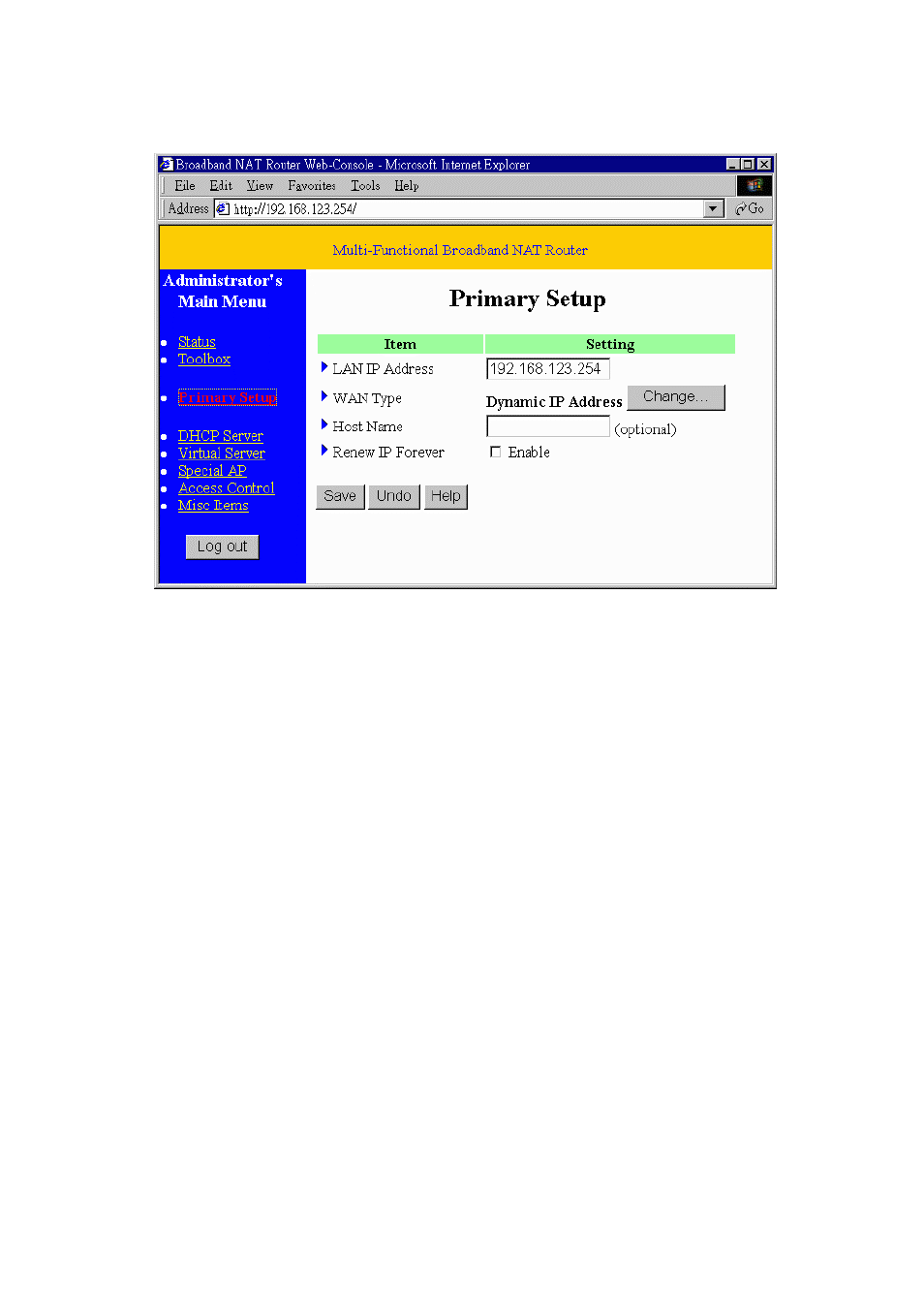 4 primary setup | SMC Networks SMC7004BR User Manual | Page 18 / 37