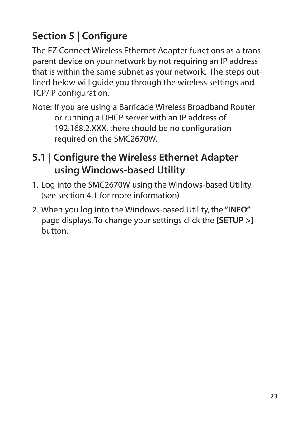 SMC Networks SMC2670W User Manual | Page 21 / 47