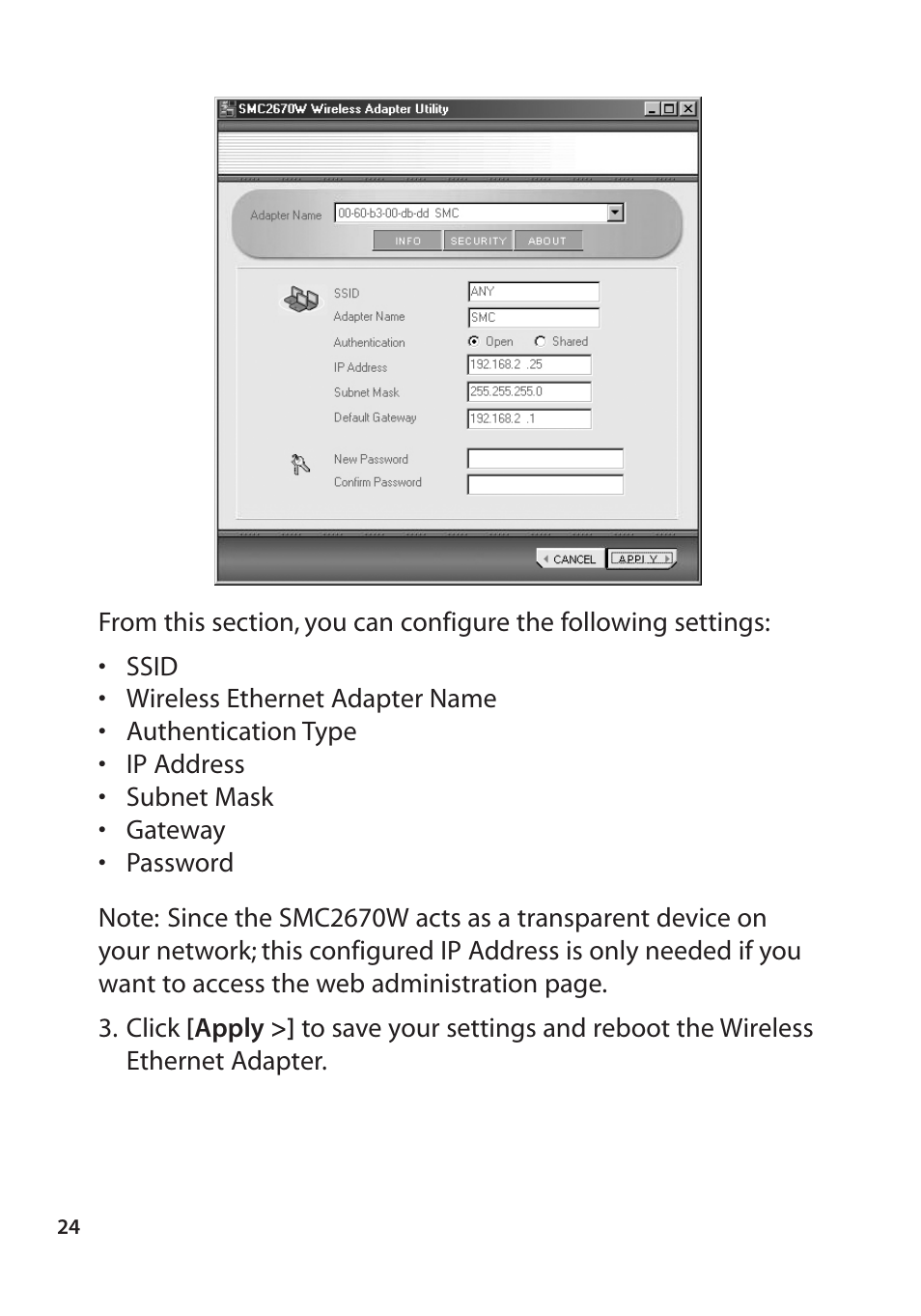 SMC Networks SMC2670W User Manual | Page 22 / 47