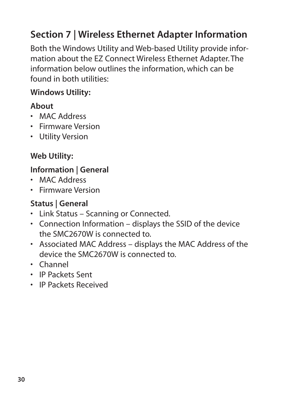 SMC Networks SMC2670W User Manual | Page 28 / 47