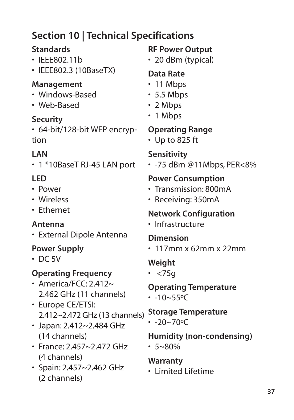 SMC Networks SMC2670W User Manual | Page 35 / 47