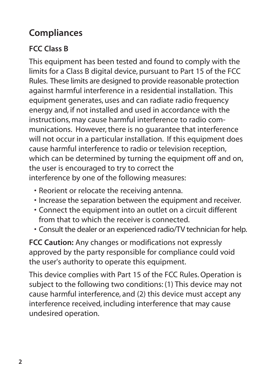 Compliances | SMC Networks SMC2670W User Manual | Page 4 / 47