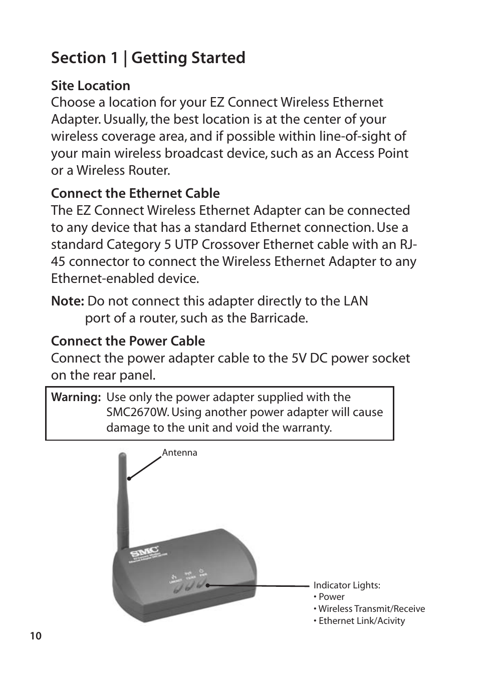 SMC Networks SMC2670W User Manual | Page 8 / 47