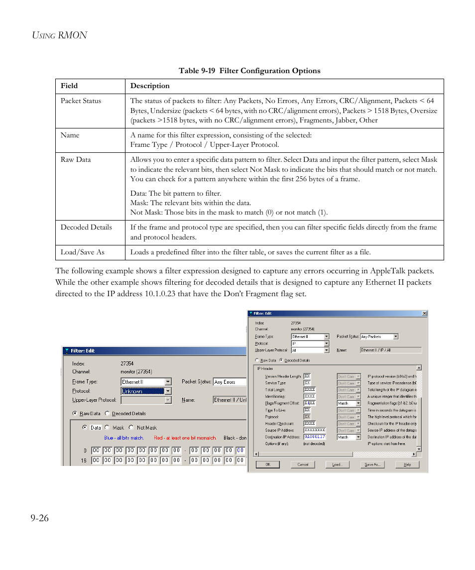 Rmon 9-26 | SMC Networks EliteView 6.20 User Manual | Page 140 / 232