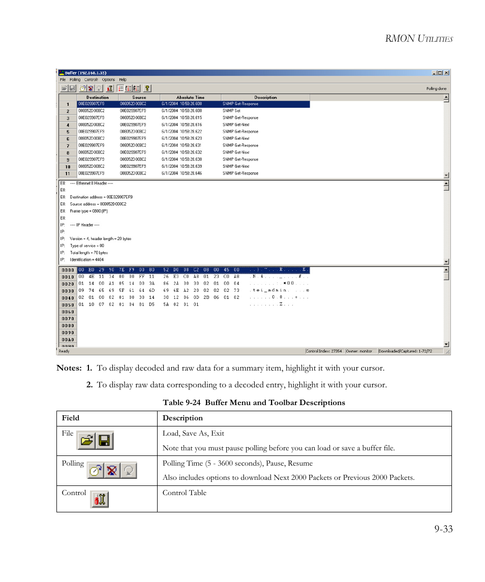 Rmon u | SMC Networks EliteView 6.20 User Manual | Page 147 / 232