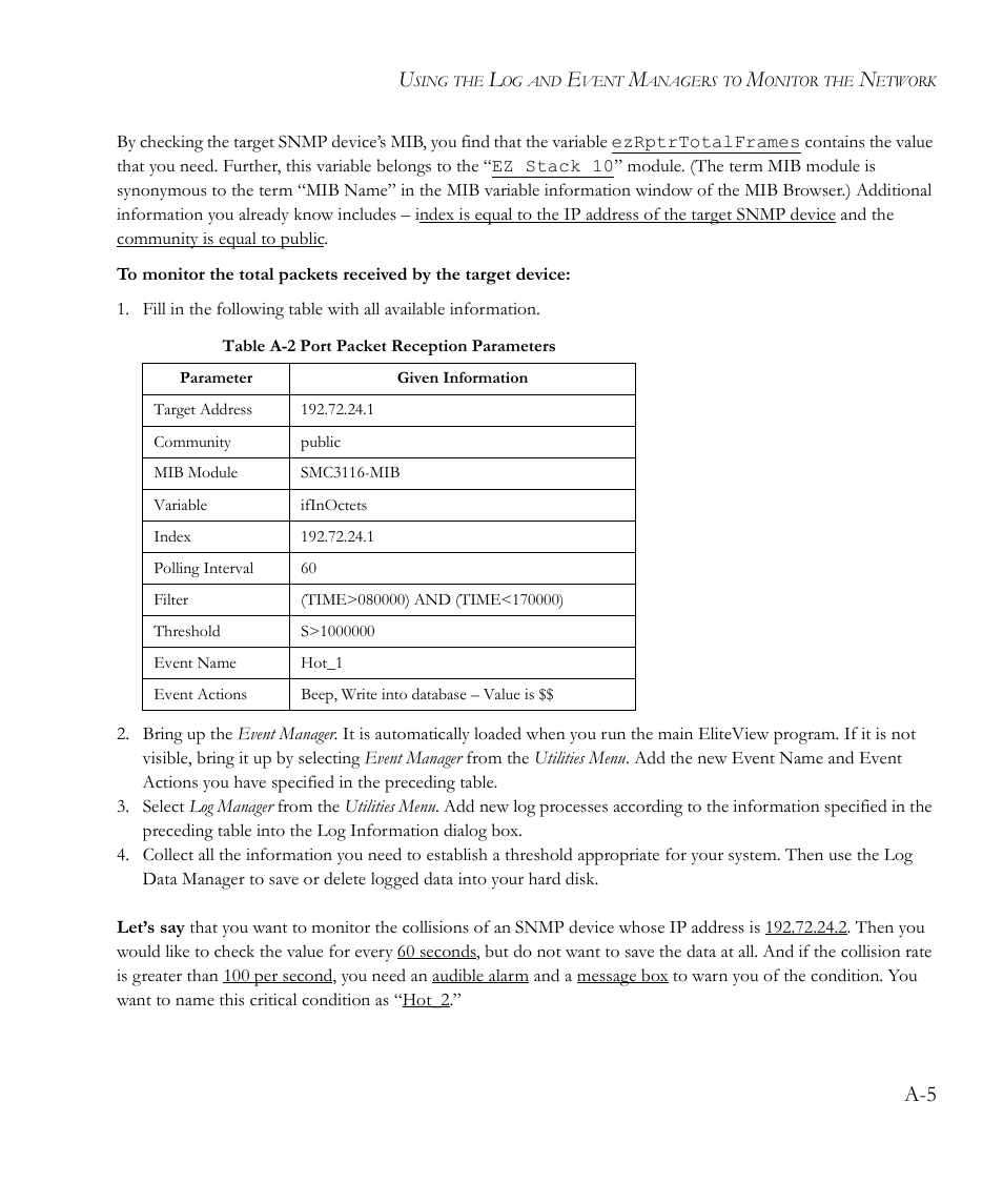 SMC Networks EliteView 6.20 User Manual | Page 153 / 232