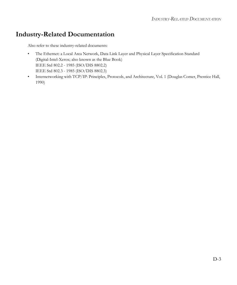 Industry-related documentation | SMC Networks EliteView 6.20 User Manual | Page 179 / 232