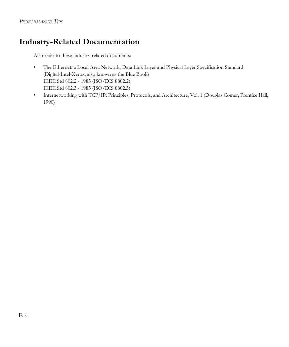 Industry-related documentation | SMC Networks EliteView 6.20 User Manual | Page 184 / 232