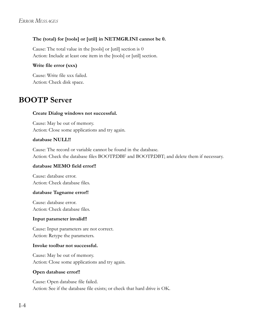 Bootp server | SMC Networks EliteView 6.20 User Manual | Page 196 / 232