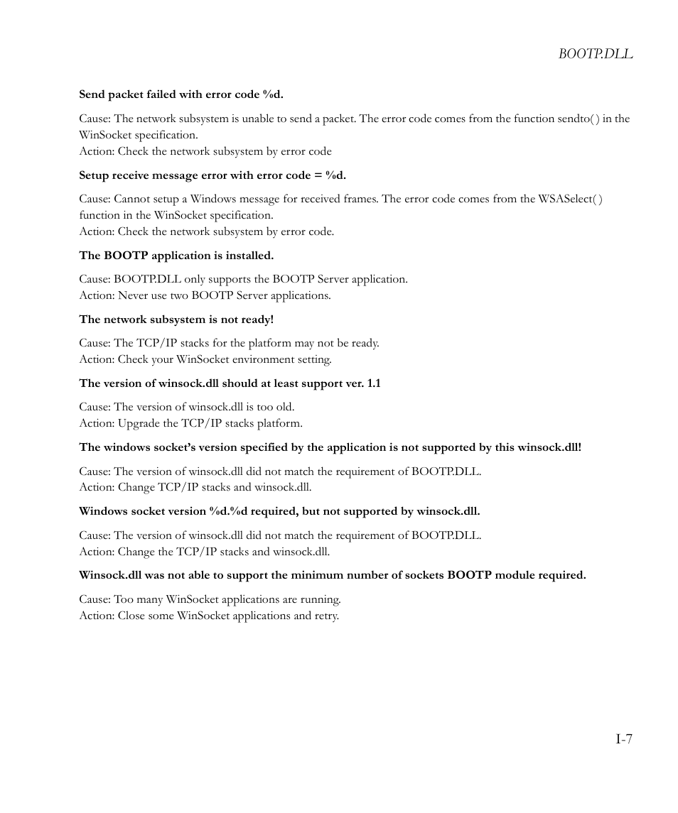 Bootp.dll i-7 | SMC Networks EliteView 6.20 User Manual | Page 199 / 232