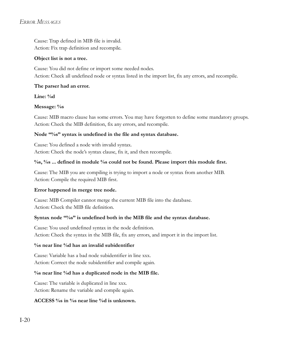 I-20 | SMC Networks EliteView 6.20 User Manual | Page 212 / 232