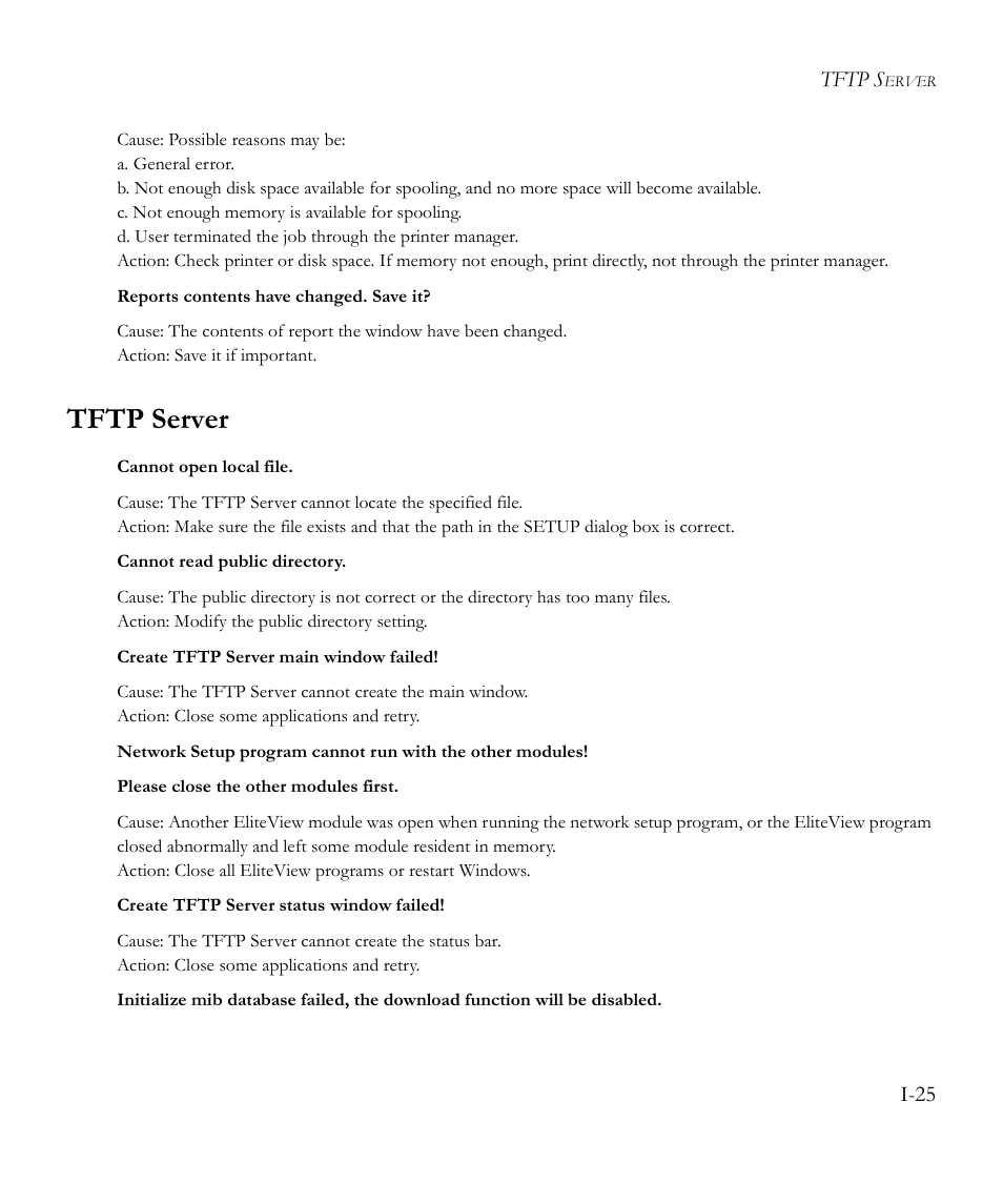 Tftp server | SMC Networks EliteView 6.20 User Manual | Page 217 / 232