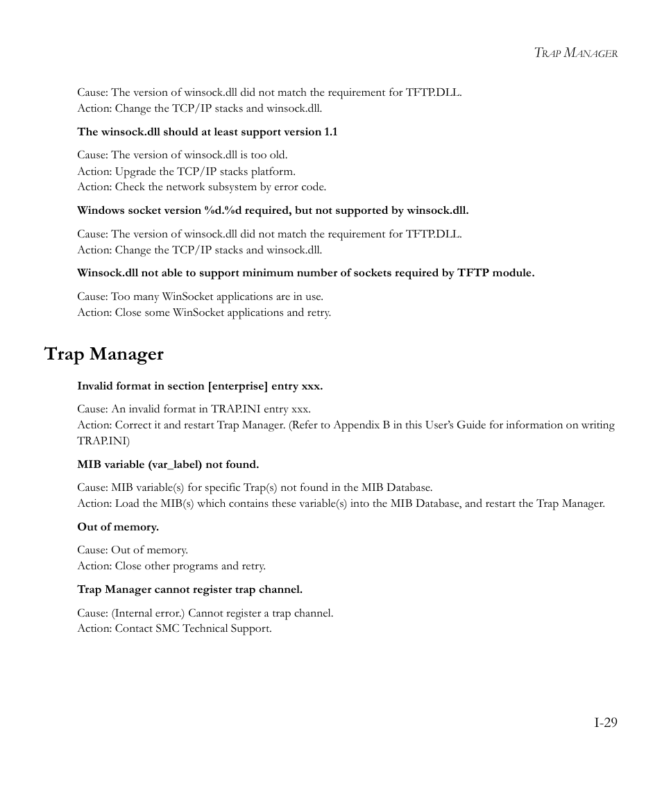 Trap manager | SMC Networks EliteView 6.20 User Manual | Page 221 / 232
