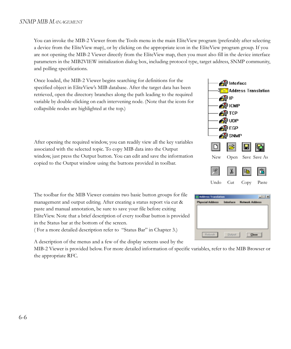 Snmp mib m | SMC Networks EliteView 6.20 User Manual | Page 72 / 232