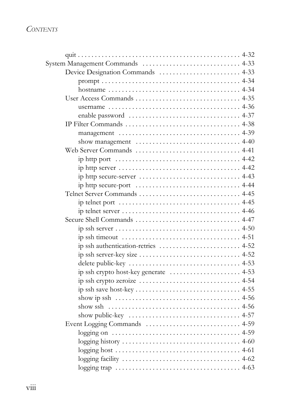 Viii | SMC Networks TigerSwitch User Manual | Page 12 / 518